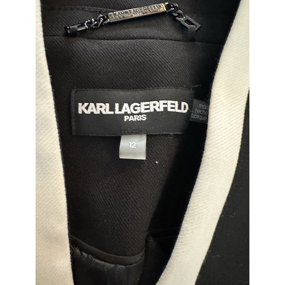 Karl Lagerfeld Paris Blazer Womens 12 Classic Designer Old Money Luxury Chic - Picture 9 of 9
